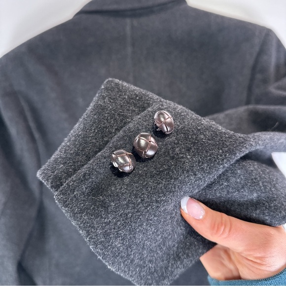 Stanton Wood USA Made Wool Overcoat Double Breasted Mens Large - Picture 5 of 16